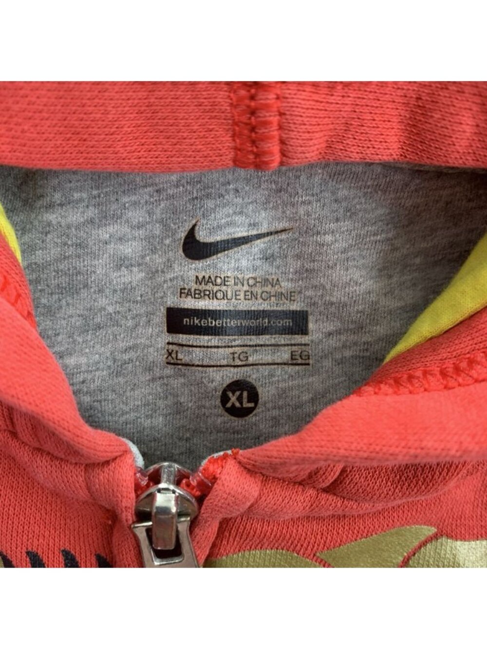 Nike Jacket Youth Boy XL Chinese New Year of Dragon Hoodie 2012 Y2K Faded Red - Picture 6 of 8